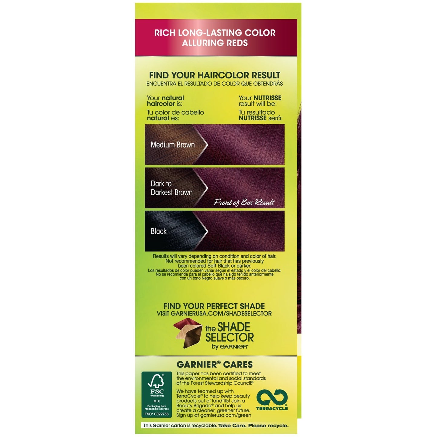 Garnier Hair Color Nutrisse Ultra Color Nourishing Creme