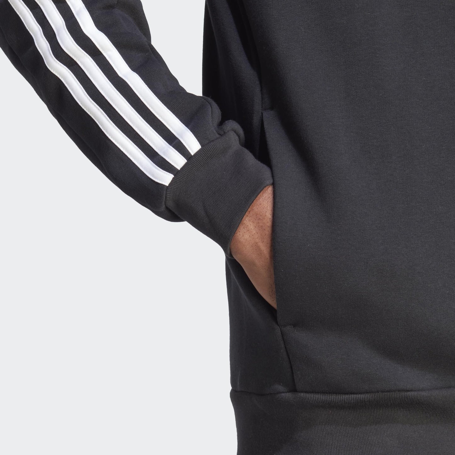 adidas Men's Essentials Fleece 3-Stripes Full-Zip
