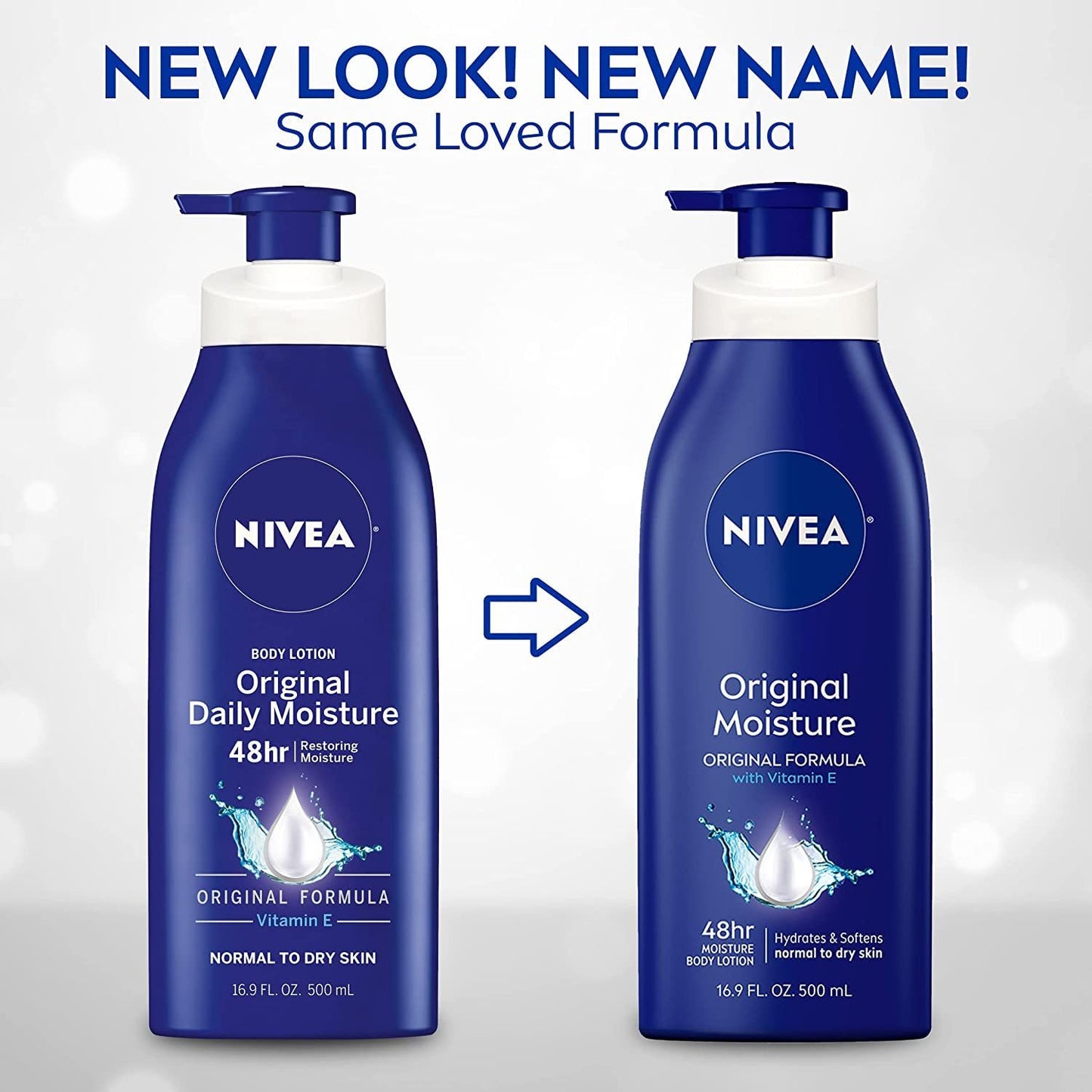 Nivea Original Daily Moisture Body Lotion 16.9 oz (Pack of 3)