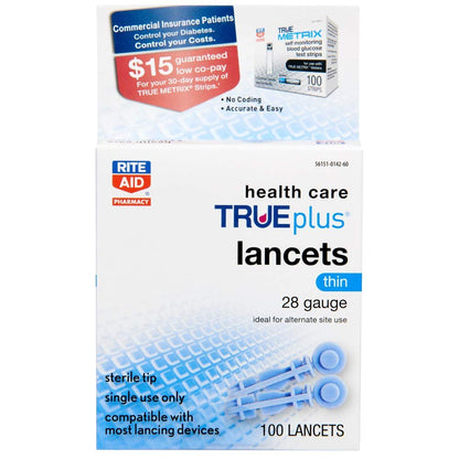Rite Aid Lancets 28 Gauge, 100ct