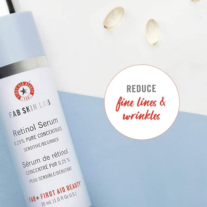 First Aid Beauty FAB Skin Lab Retinol Serum 0.25% Pure Concentrate, 1 oz