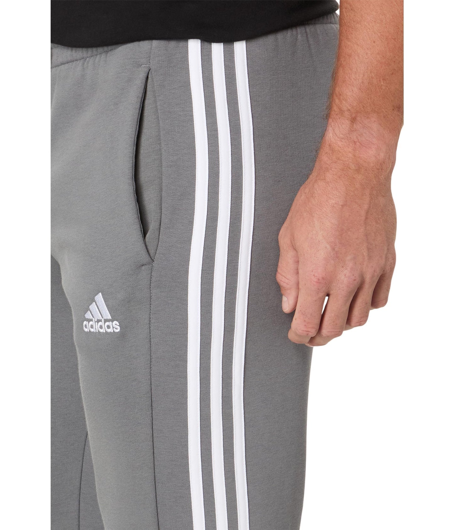 adidas Men’s Essentials Fleece Striped Joggers