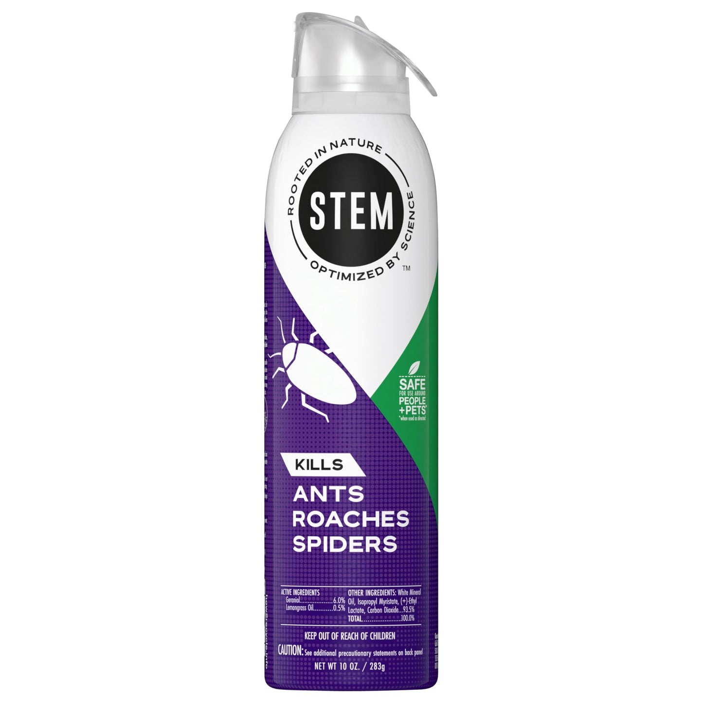 Stem Kills Ants, Roaches and Spiders: Plant-Based Active Ingredient Bug Spray