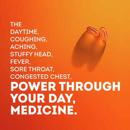 Vicks DayQuil Severe Cold, Flu & Congestion Medicine, Liquicaps, Maximum Strength Orange, 24 Count