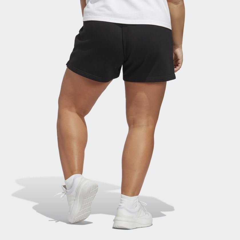 adidas Women's Plus Size Essentials Linear French Terry Shorts