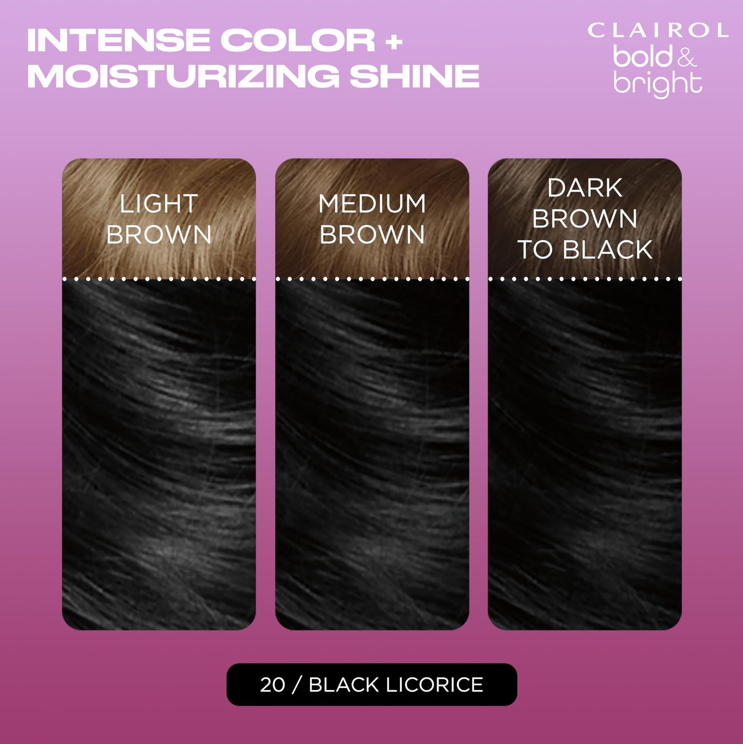 Clairol Bold & Bright Permanent Hair Dye, Vibrant, Moisturizing Hair Color with Color Boost Glaze