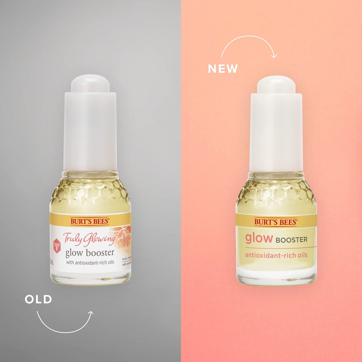 Burt's Bees Glow Booster Face Serum with Antioxidant-Rich Oils for Normal and Combination Skin, 0.51 Fluid Ounces