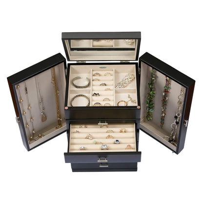 Mele & Co. 00879F13 Geneva Upright Wooden Jewelry Box