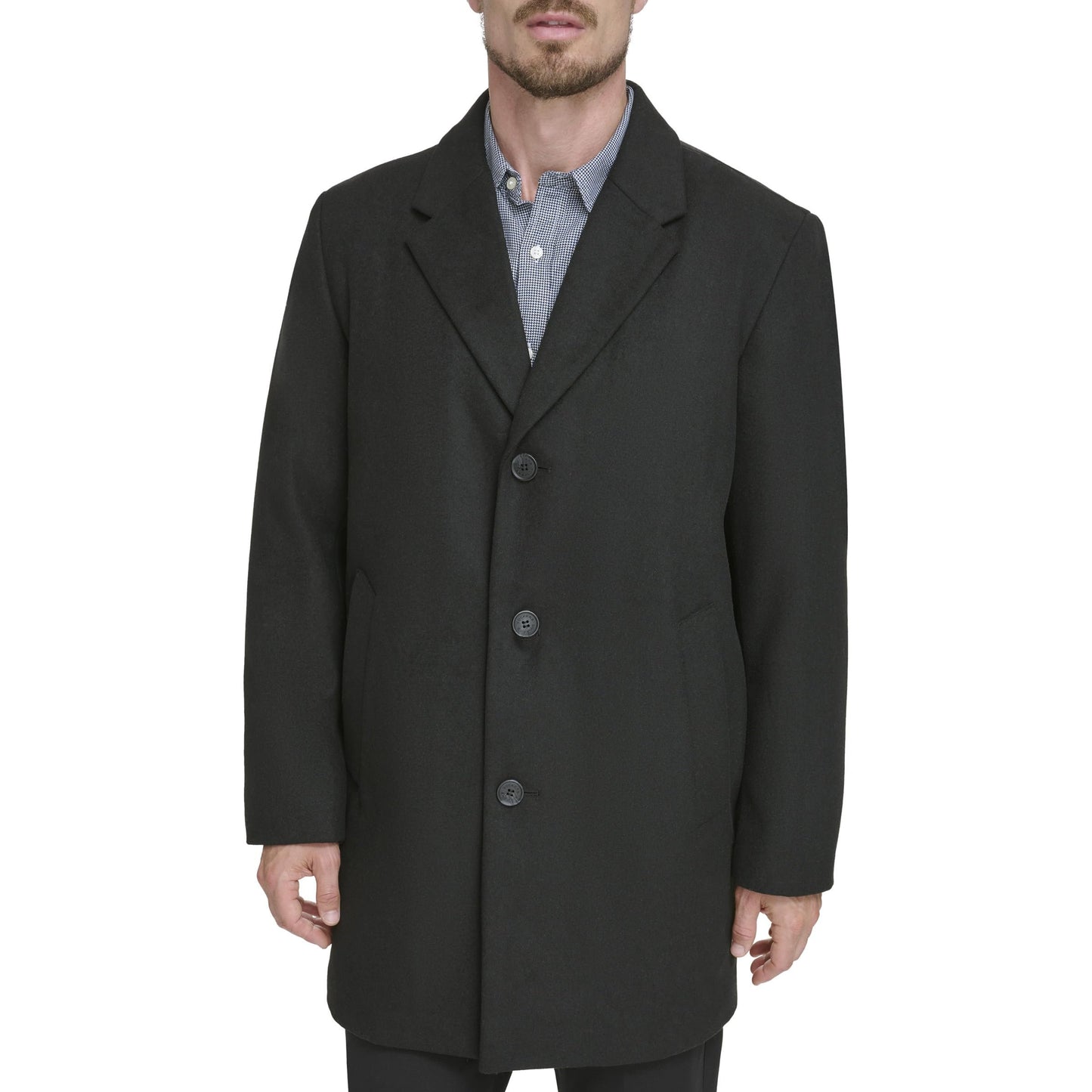 Dockers Men's Henry Wool Blend Top Coat (Regular and Big & Tall Sizes)