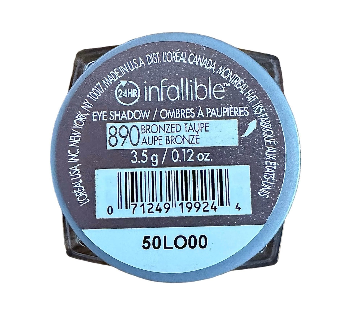 L’Oreal ParisLor Eyeshdw Infallible Br Size .12 Infallible Eyeshadow Bronzed Taupe