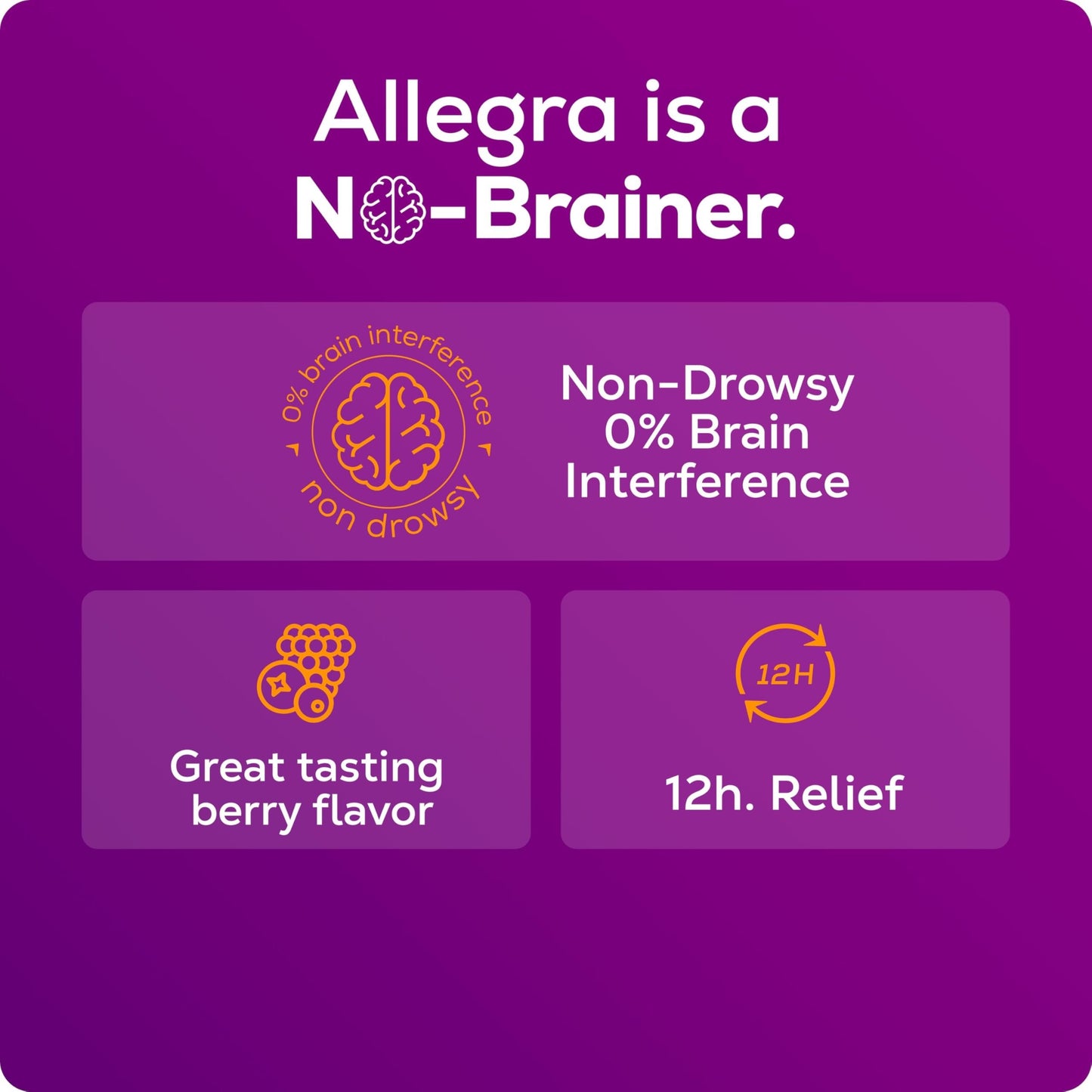 Allegra Children's 12HR Allergy Relief Non-drowsy Antihistamine Liquid, Berry Flavor, Alcohol-Free & Dye-Free