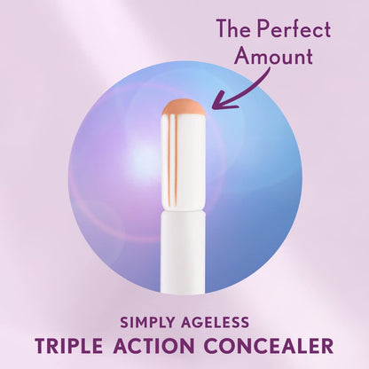 COVERGIRL Simply Ageless Triple Action Concealer, Golden Tan, Shelf Pack of 2