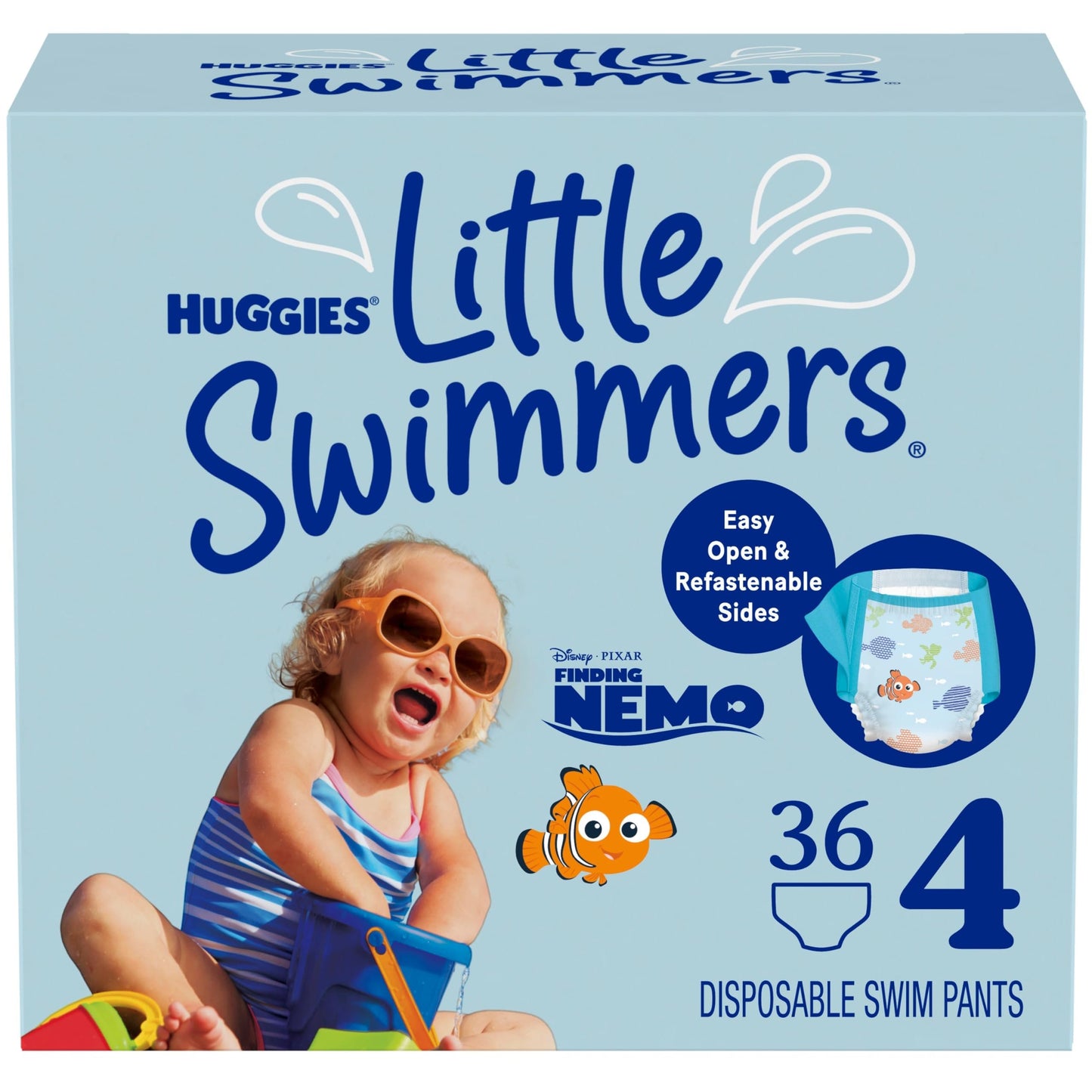 Huggies little swimmers printed swin pants baby