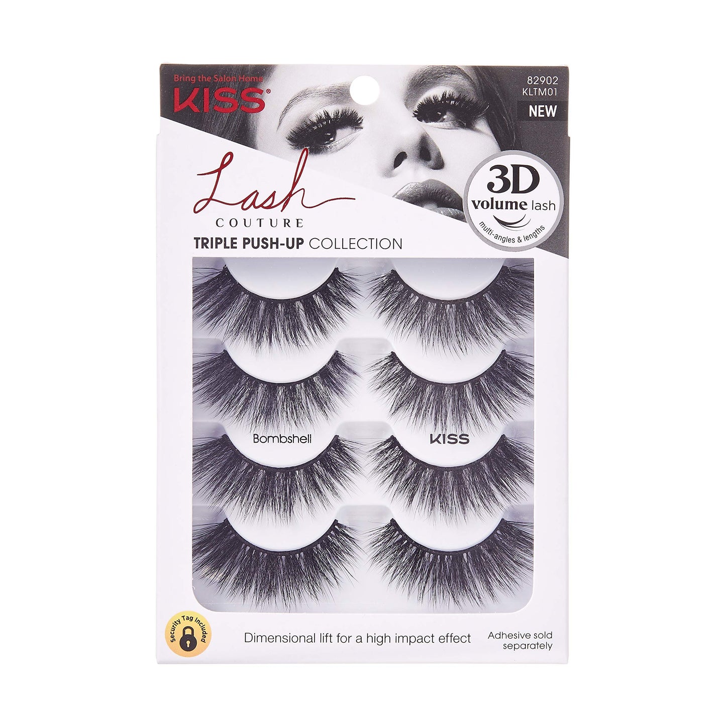KISS Lash Couture Triple Push-Up False Eyelashes, 'Corset