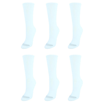 Hanes Women's 6-Pair Plush Comfort Toe Seam Crew Socks