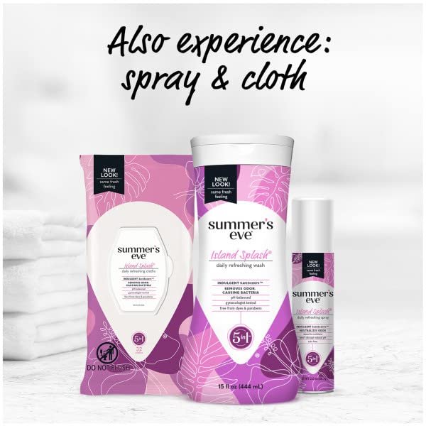 Summers Eve Cleansing Wash 15 Ounce Island Splash (444ml) (6 Pack)