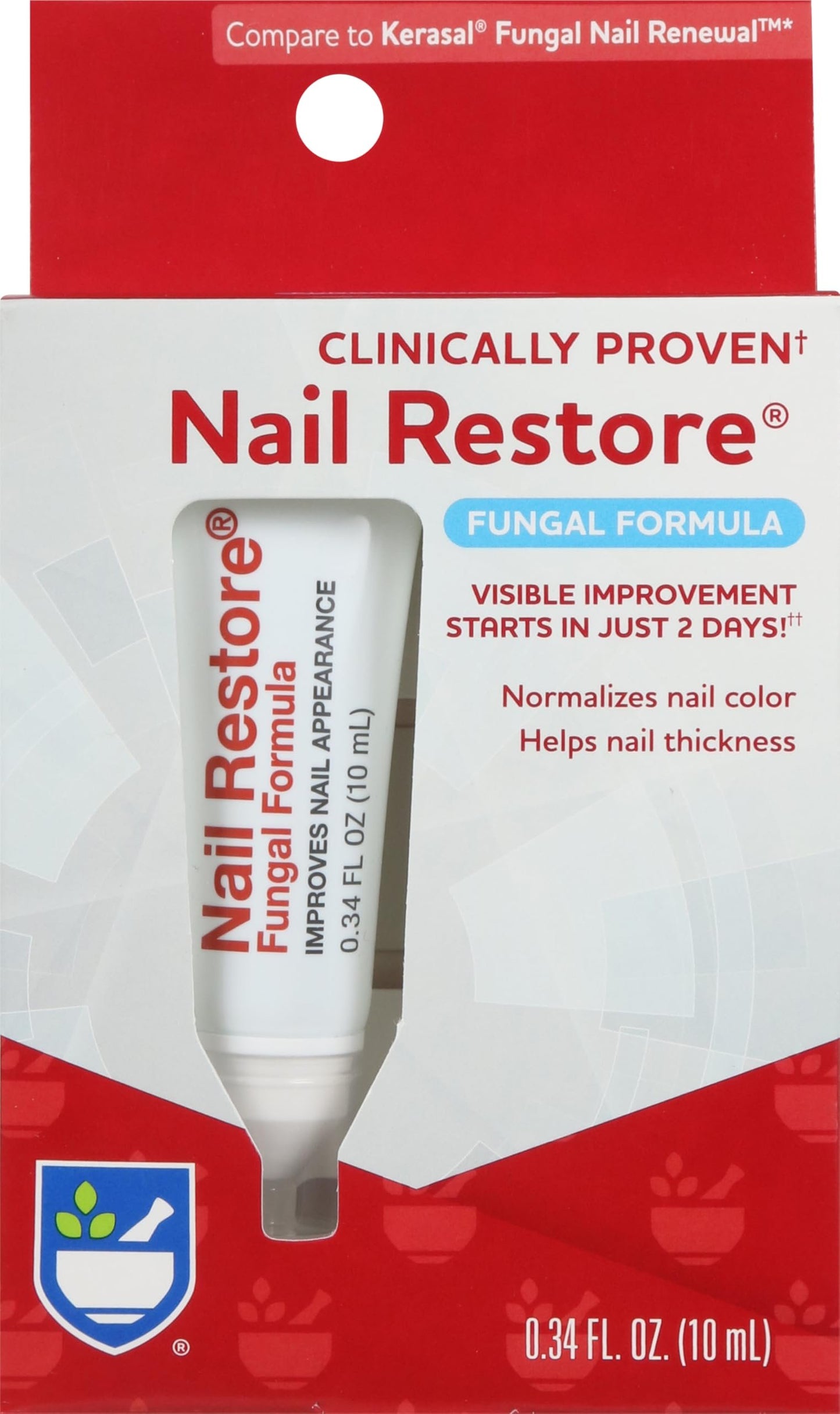 Rite Aid Nail Restore, Fungal Formula - 0.34 Fl Oz, For Healthier Nails