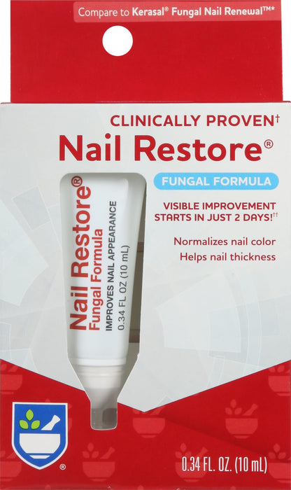 Rite Aid Nail Restore, Fungal Formula - 0.34 Fl Oz, For Healthier Nails