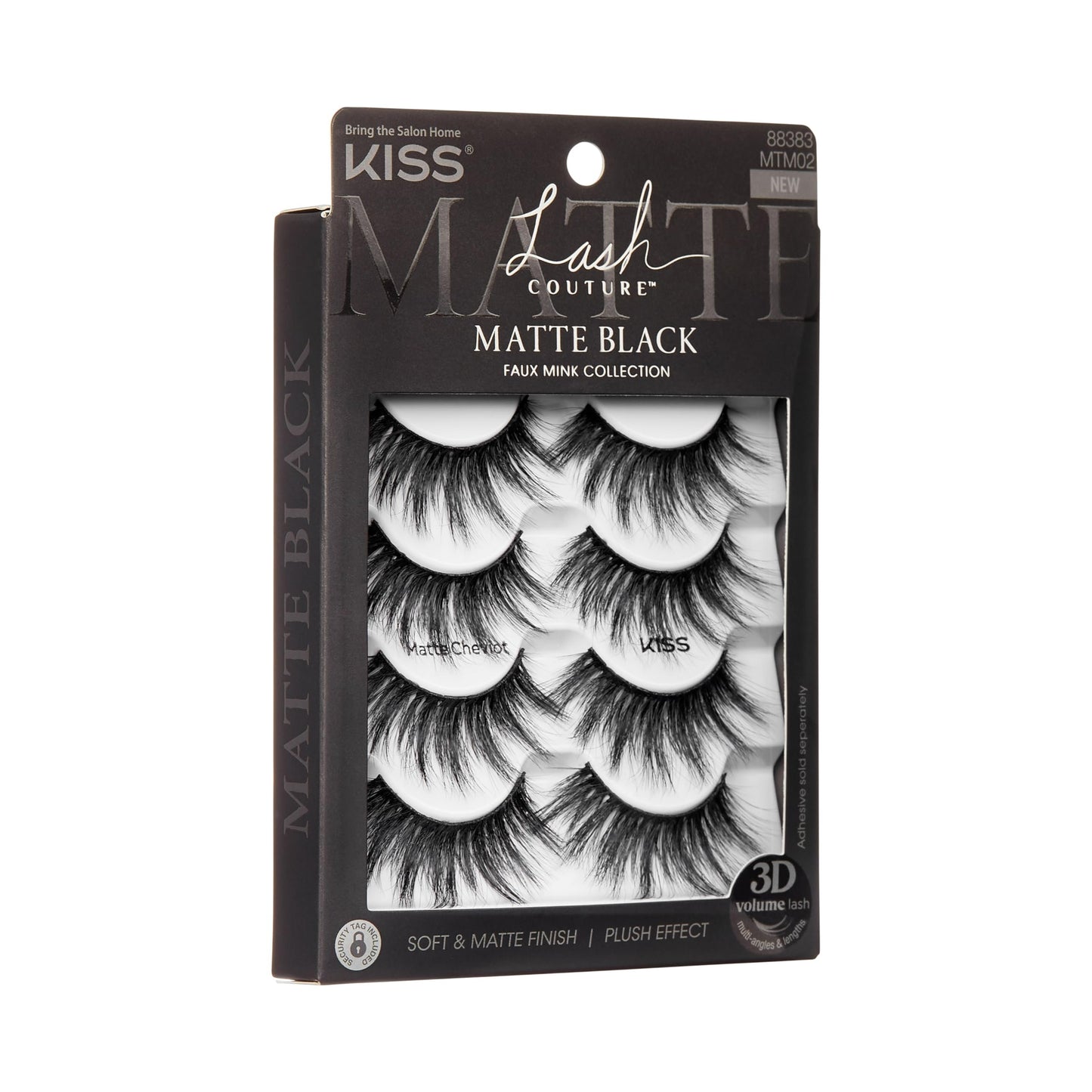 KISS Lash Couture 3D Matte False Eyelashes, 'Matte Twill