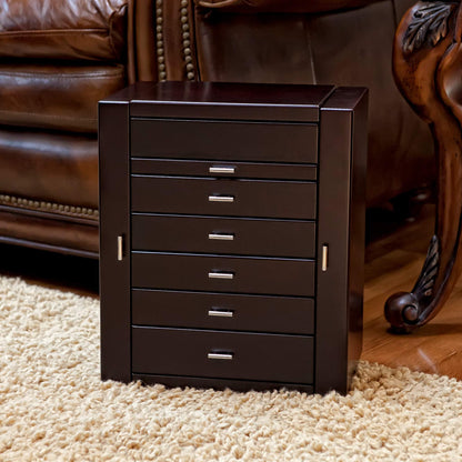 Mele & Co. 00879F13 Geneva Upright Wooden Jewelry Box