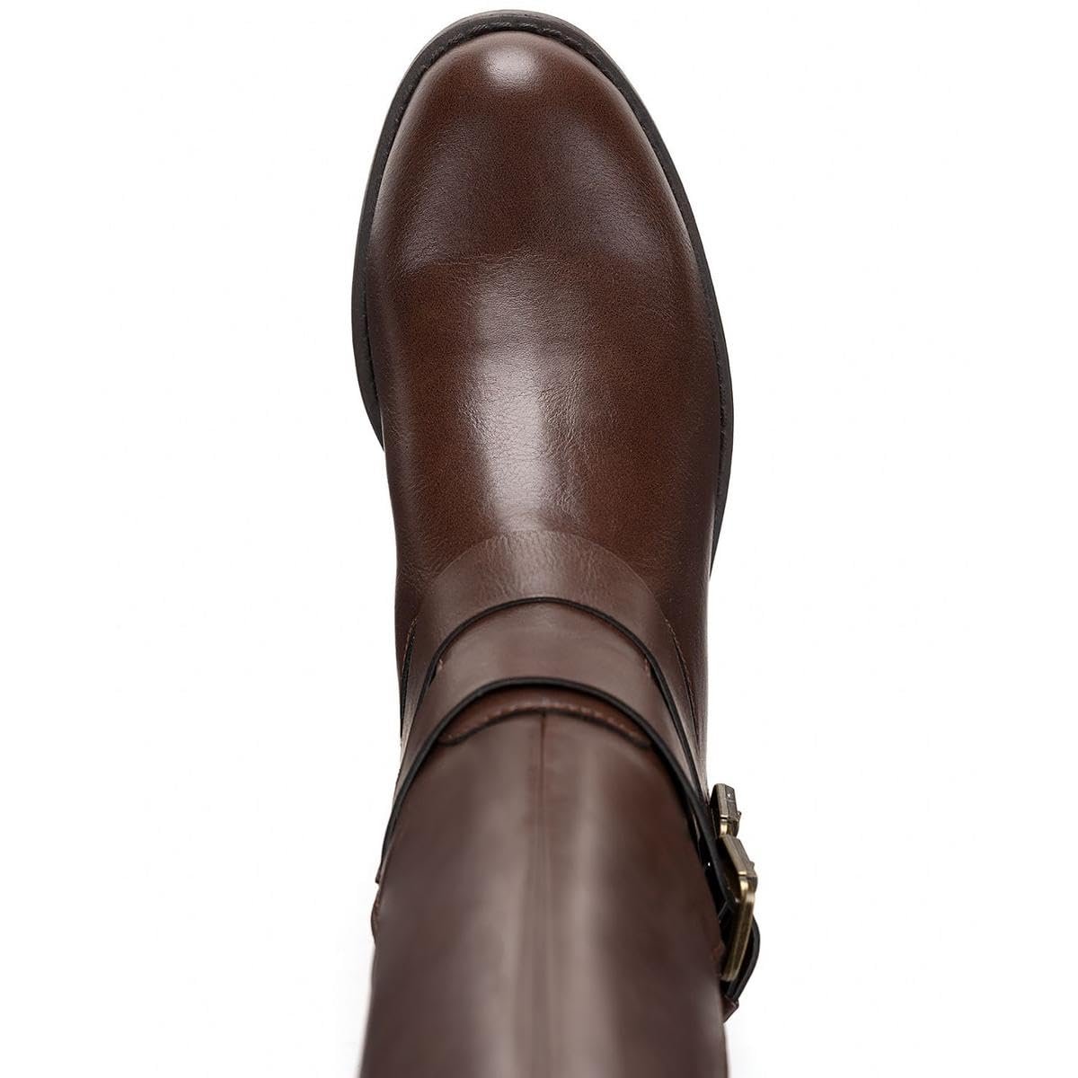 Style & Co. Womens Maliaa Faux Leather Knee-High Boots Brown 6.5 Medium (B,M)