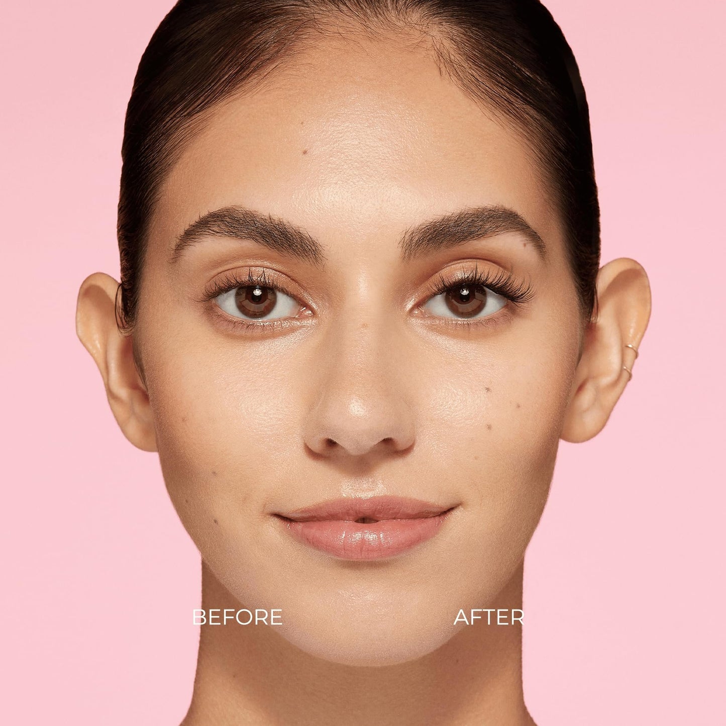 KISS imPRESS False Eyelashes, Lash Clusters, Falsies, Authentic Natural', 12mm-14mm, Includes 12 pieces of pre-bonded lashes, Contact Lens Friendly, Easy to Apply, Reusable Strip Lashes