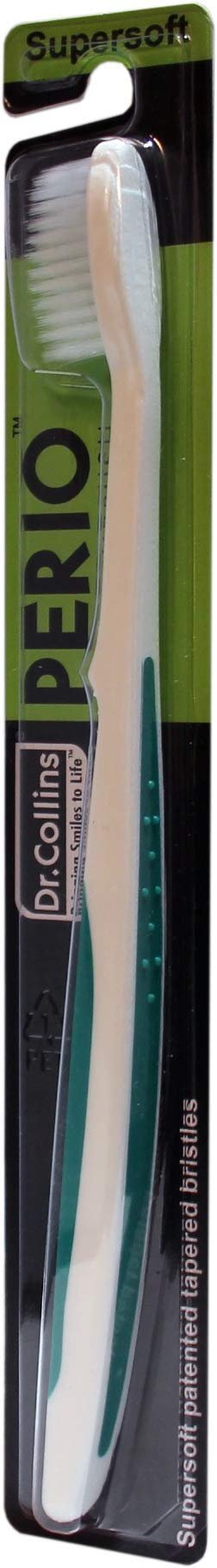 Dr. Collins Perio Toothbrush, 1 Count (Assorted Colors)