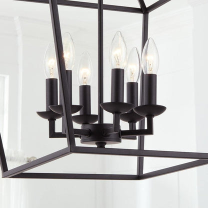 Home Decorators Collection Weyburn 6-Light Bronze Caged Chandelier