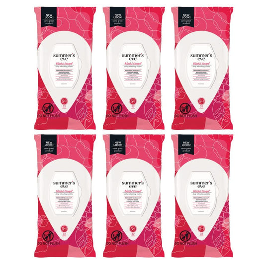 Summers Eve Cleansing Cloths 32 Count Soft Pk Bliss Escape (Pack of 6)