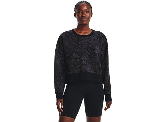 Under Armour Women's UA Rival Fleece Camo Crew Sweatshirt - Ultra-Soft Cotton Blend