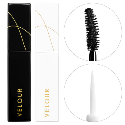 Velour Lashes Long & Strong Lash Serum + Mascara Kit, Fuller & Longer Looking Eyelashes, Includes Peptides & Botanical Extracts, Non-Irritating, See Results in 6-12 Weeks