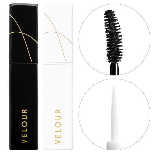 Velour Lashes Long & Strong Lash Serum + Mascara Kit, Fuller & Longer Looking Eyelashes, Includes Peptides & Botanical Extracts, Non-Irritating, See Results in 6-12 Weeks