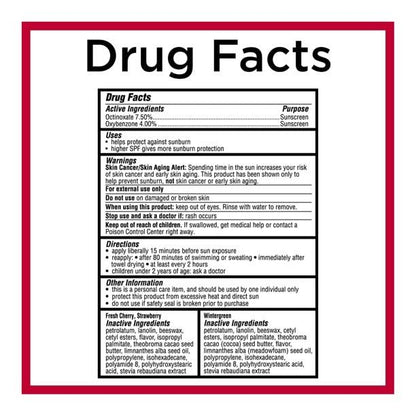 Carmex Moisturizing Lip Balm 3 Tubes Assorted Flavor - Fresh Cherry, Strawberry, Wintergreen (3 Pack)