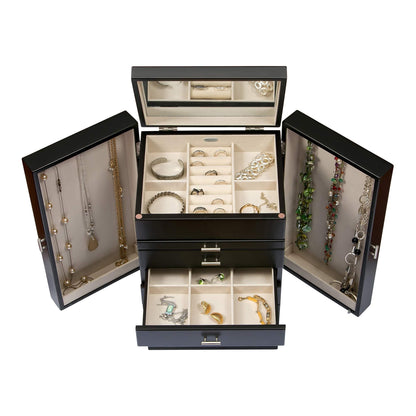 Mele & Co. 00879F13 Geneva Upright Wooden Jewelry Box