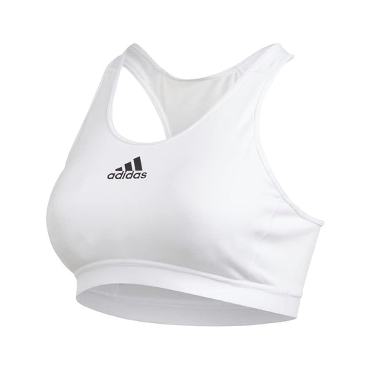 adidas Women's Medium Suppor Racer Back Don't Rest Alphaskin Padded Bra W/ Removable Pads
