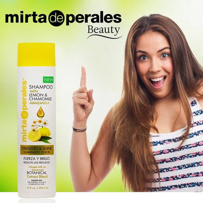 Mirta De Perales Shampoo with Lemon & Chamomile Manzanilla 10 fl oz.