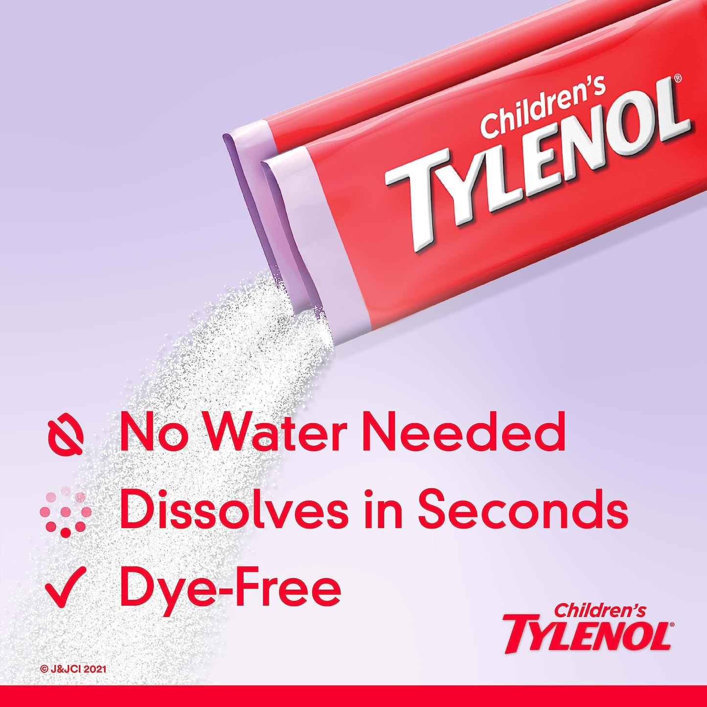 Tylenol Children's Dissolve Packs, Wild Berry