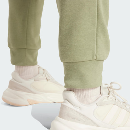 adidas Mens Essentials Fleece Drawstring Cargo Pants Casual - Green