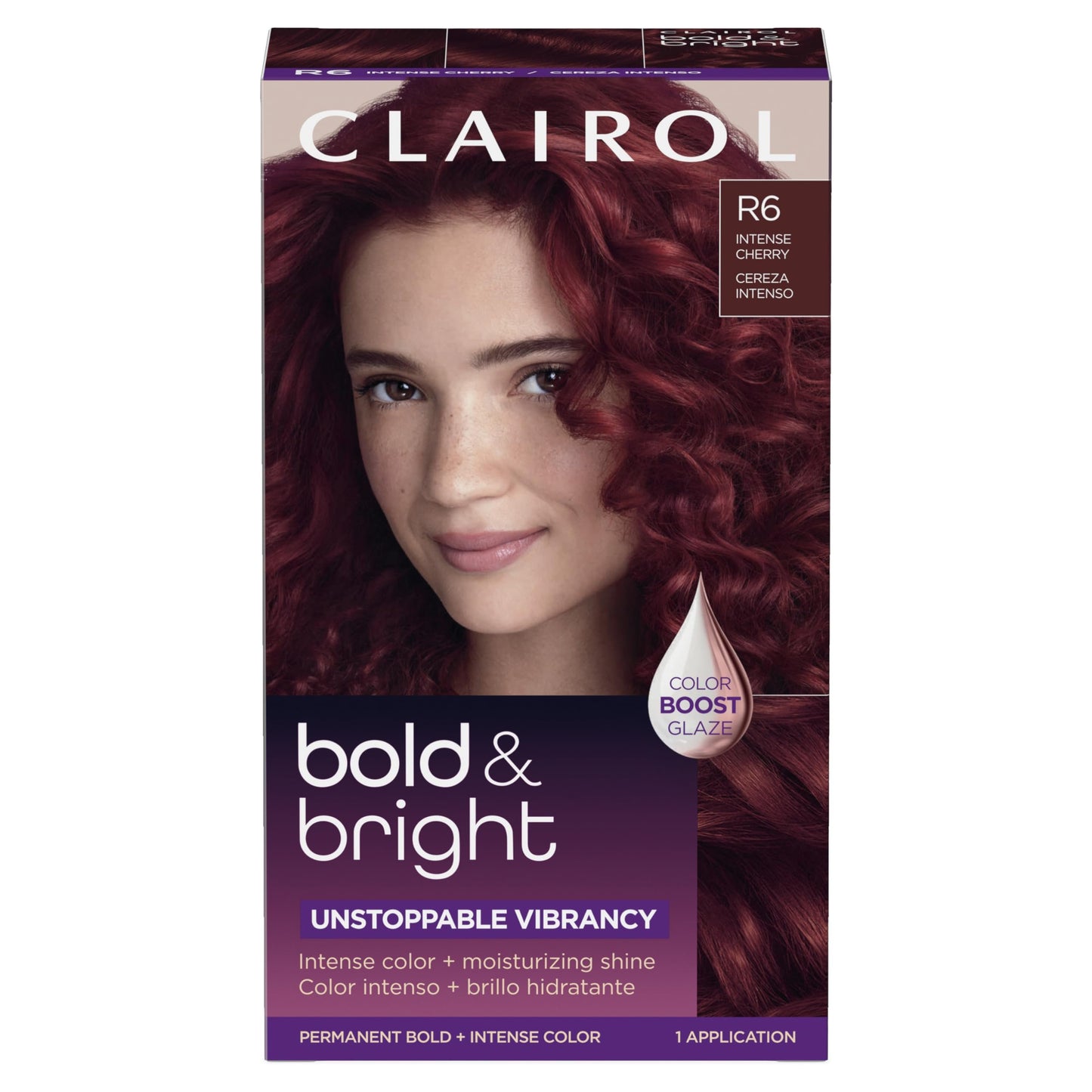 Clairol Bold & Bright Permanent Hair Dye, Vibrant, Moisturizing Hair Color with Color Boost Glaze