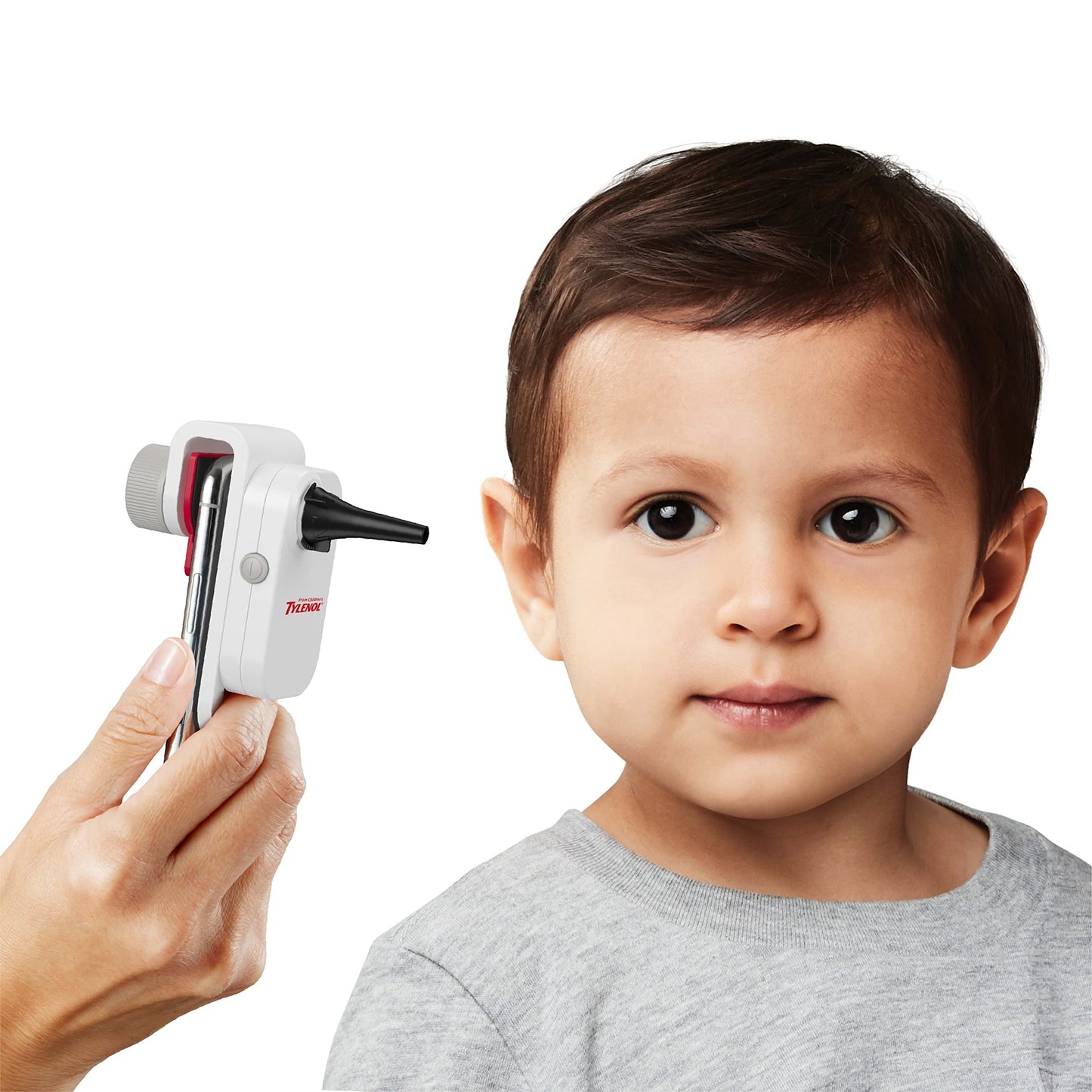 Children's Tylenol SmartCheck 2.0 Digital Ear Scope from Children's Tylenol, Otoscope with Light for iPhone & Android, Ear Camera; Includes 1 Otoscope Clamp, 12 Specula Tips; 6 pediatric tips, 6 child/adult tips