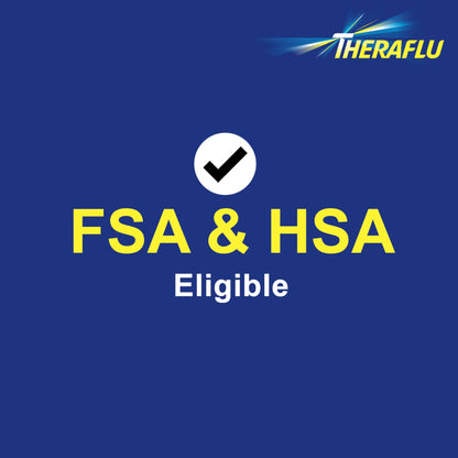 Theraflu Max Strength Nighttime Flu Medicine for Flu Symptom Relief with Acetaminophen, Dextromethorphan HBr, and Chlorpheniramine Maleate, Honey Lemon Flavored - 6 Powder Packets