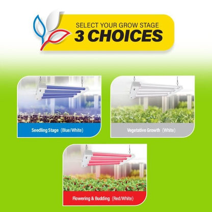 Feit Electric Grow Light 60W 2ft LED for Indoor Plants and Gardens, Multiple Bulbs for Hydroponic Plants