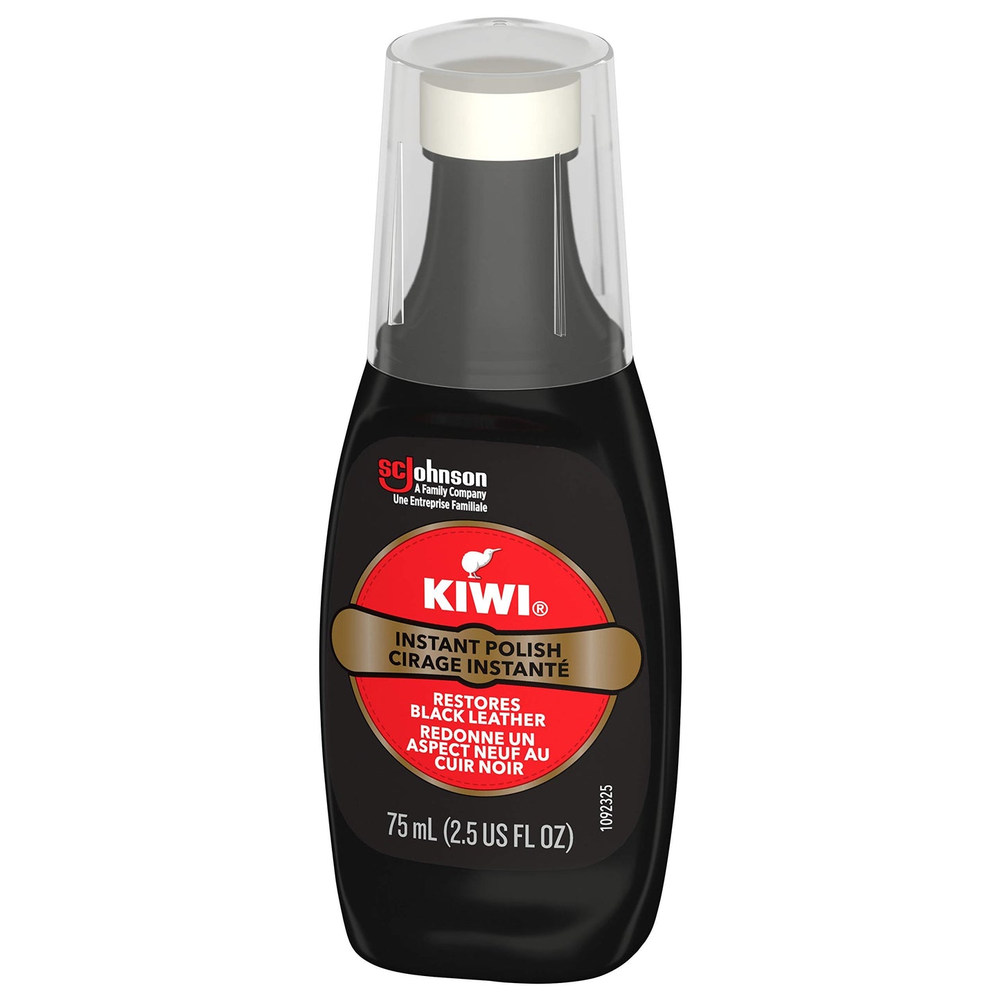 Kiwi Liquid Instant Wax, 2.5 fl oz, Black