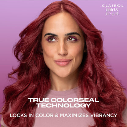 Clairol Bold & Bright Permanent Hair Dye, Vibrant, Moisturizing Hair Color with Color Boost Glaze