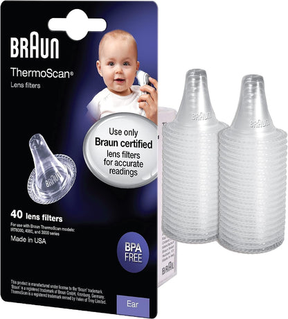 Braun Ear Thermoscan Lens Filters 80 Count (2 Packs of LF40)
