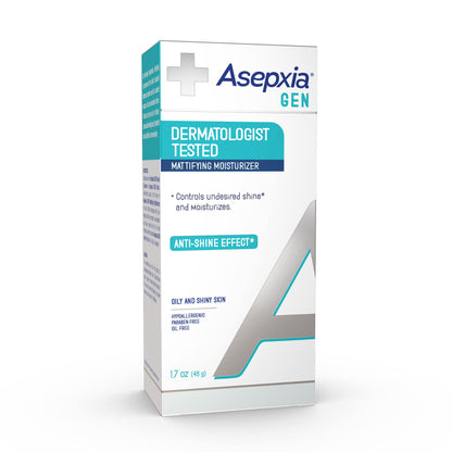 Asepxia GEN Moisturizing Mattifying Cream for Oily Skin, Neutralizes Unwanted Shine, 1.7 Ounce