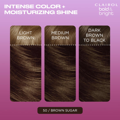 Clairol Bold & Bright Permanent Hair Dye, Vibrant, Moisturizing Hair Color with Color Boost Glaze
