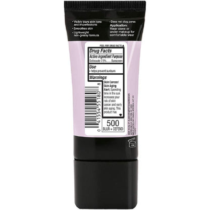 Maybelline New York Facestudio Master Prime Primer Makeup, Blur+ Defend, 1 fl. oz.