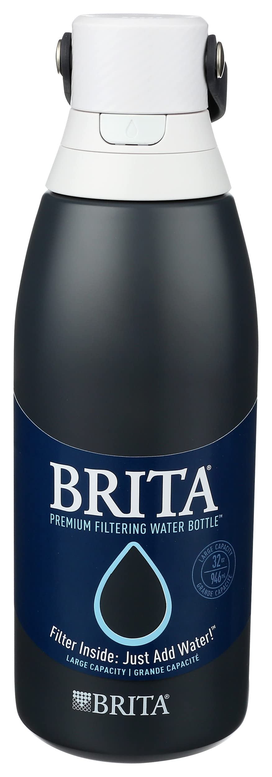 BRITA Brita Stainless Steel Water Bottle with Filter Carbon 32oz, 1 EA