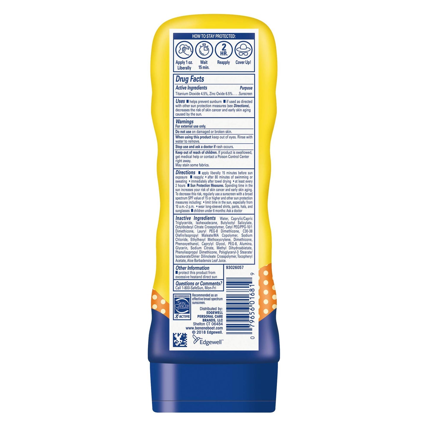 Banana Boat Kids Sport Sting-Free Tear-Free Broad Spectrum Sunscreen Lotion SPF